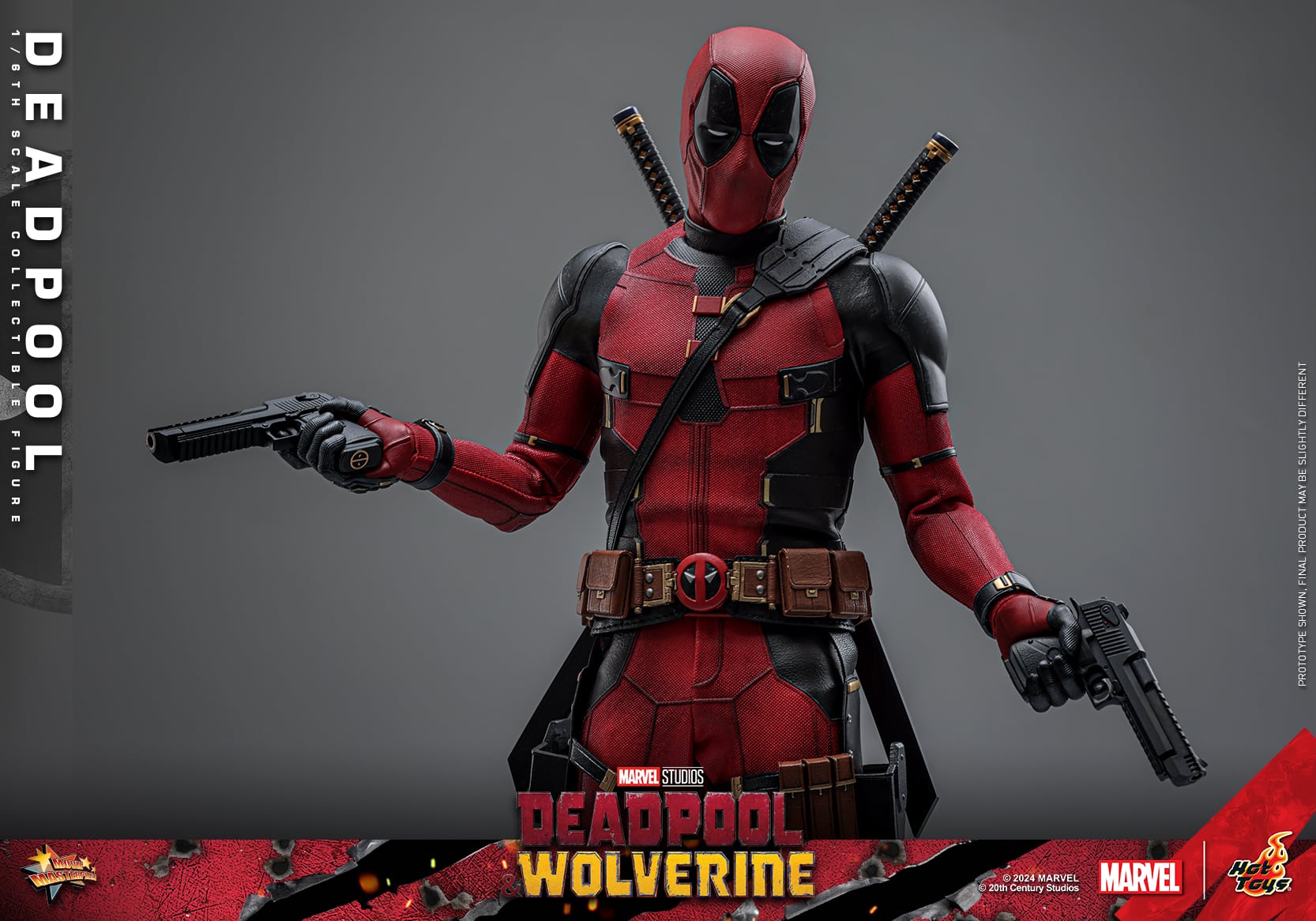 Hot Toys Deadpool Sixth Scale Figure Deadpool & Wolverine 1:6 Limited Collectible