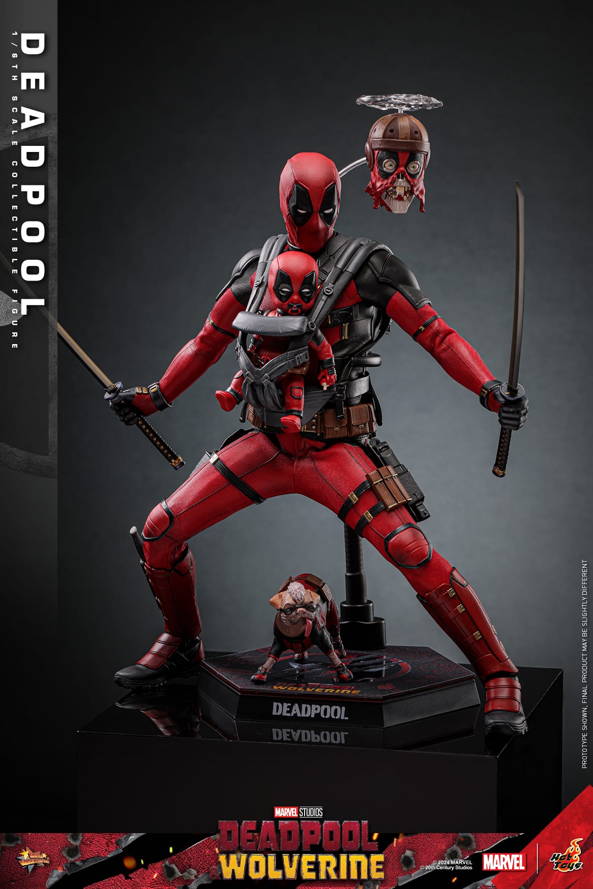 Hot Toys Deadpool Sixth Scale Figure Deadpool & Wolverine 1:6 Limited Collectible