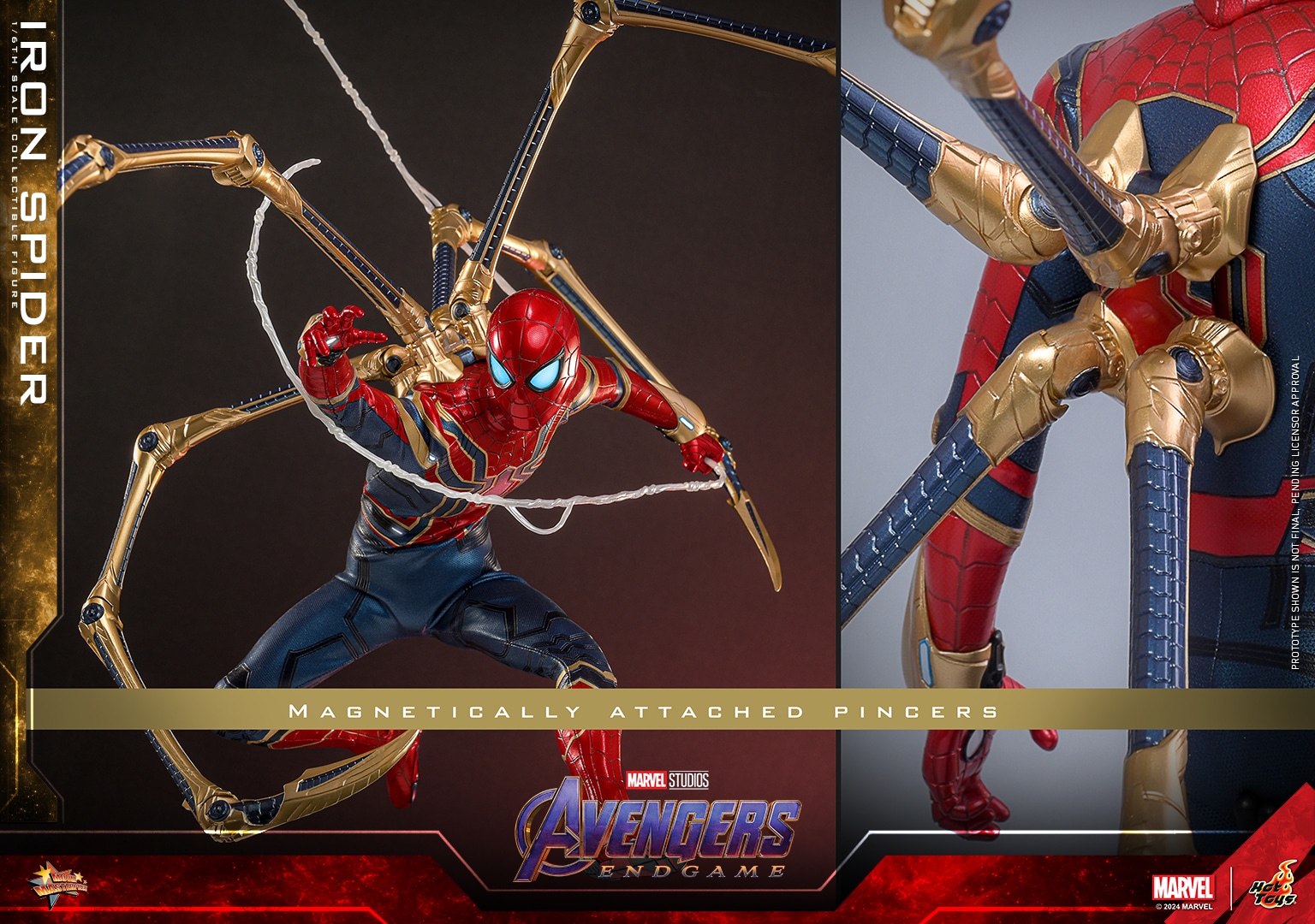 Hot Toys Iron Spider Upgraded Sixth Scale Figure Marvel Limited 1:6 Collectible