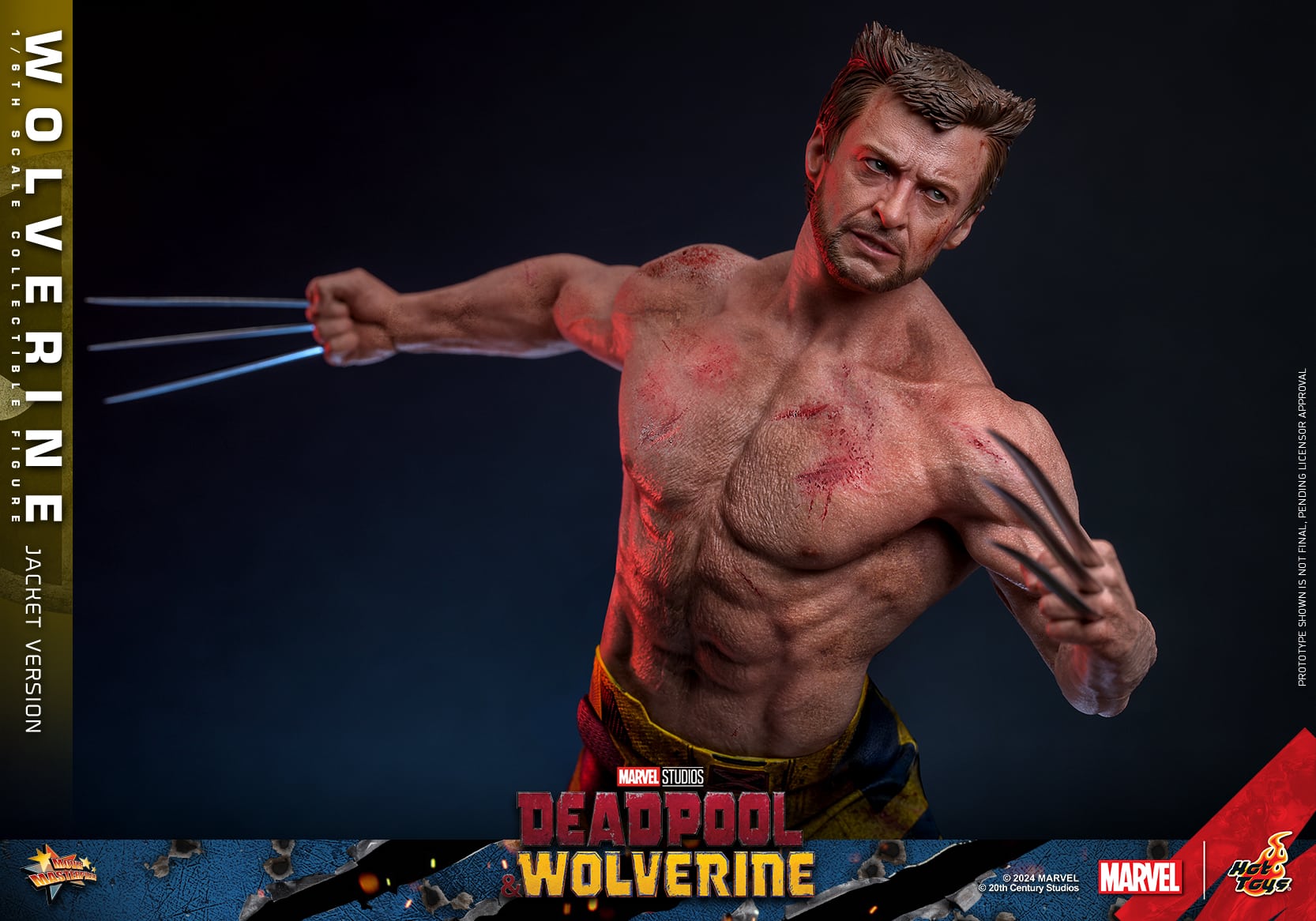 Hot Toys Wolverine Jacket Version Sixth Scale Figure Deadpool and Wolverine Limited Marvel 1:6 Collectible