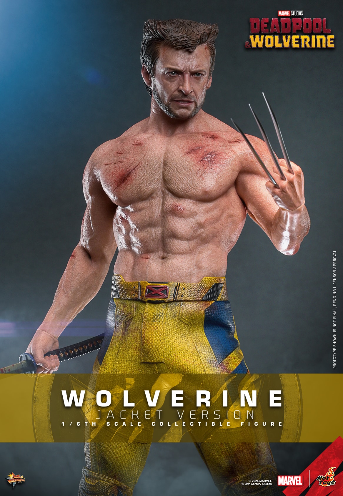 Hot Toys Wolverine Jacket Version Sixth Scale Figure Deadpool and Wolverine Limited Marvel 1:6 Collectible
