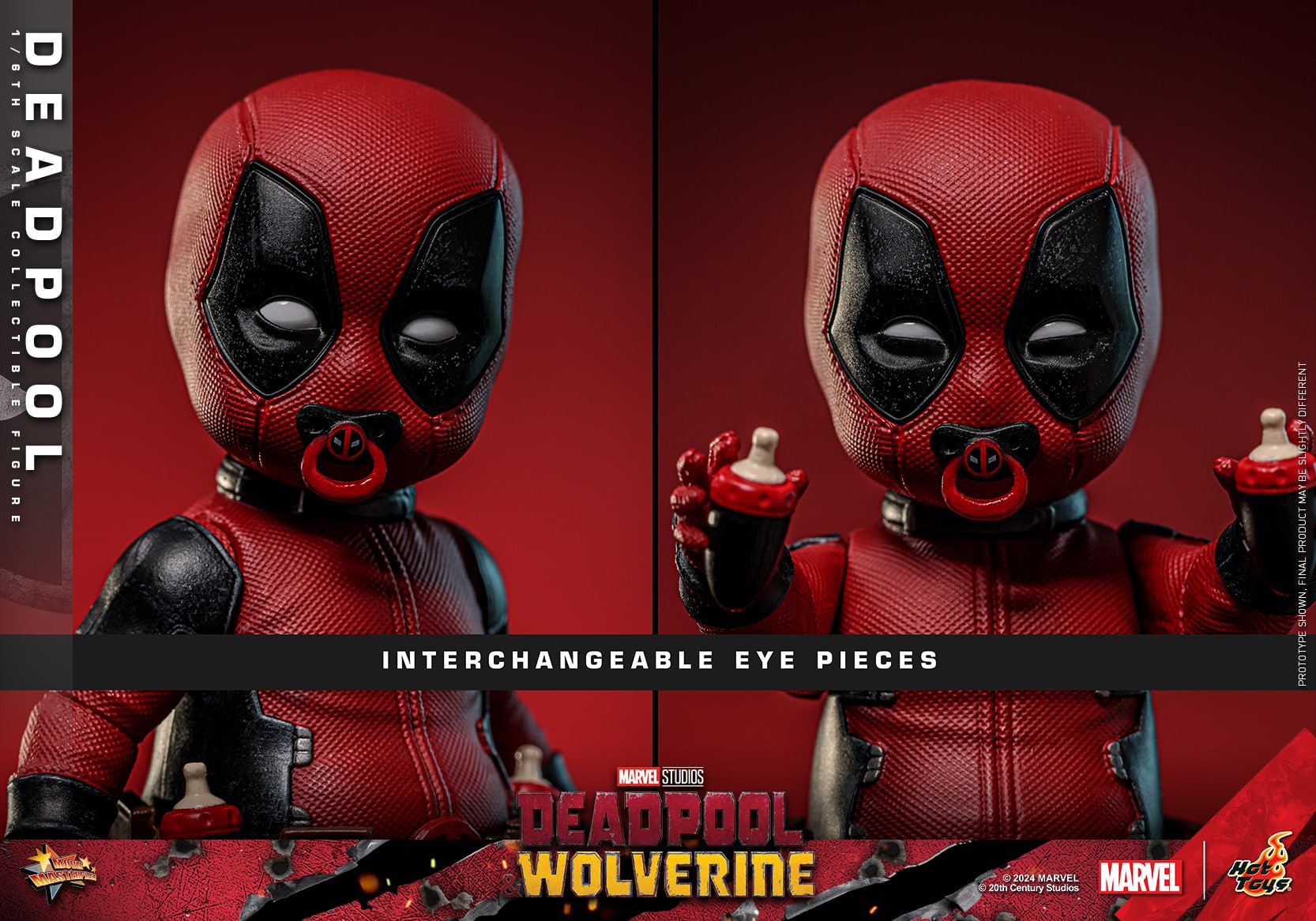 Hot Toys Deadpool Sixth Scale Figure Deadpool & Wolverine 1:6 Limited Collectible
