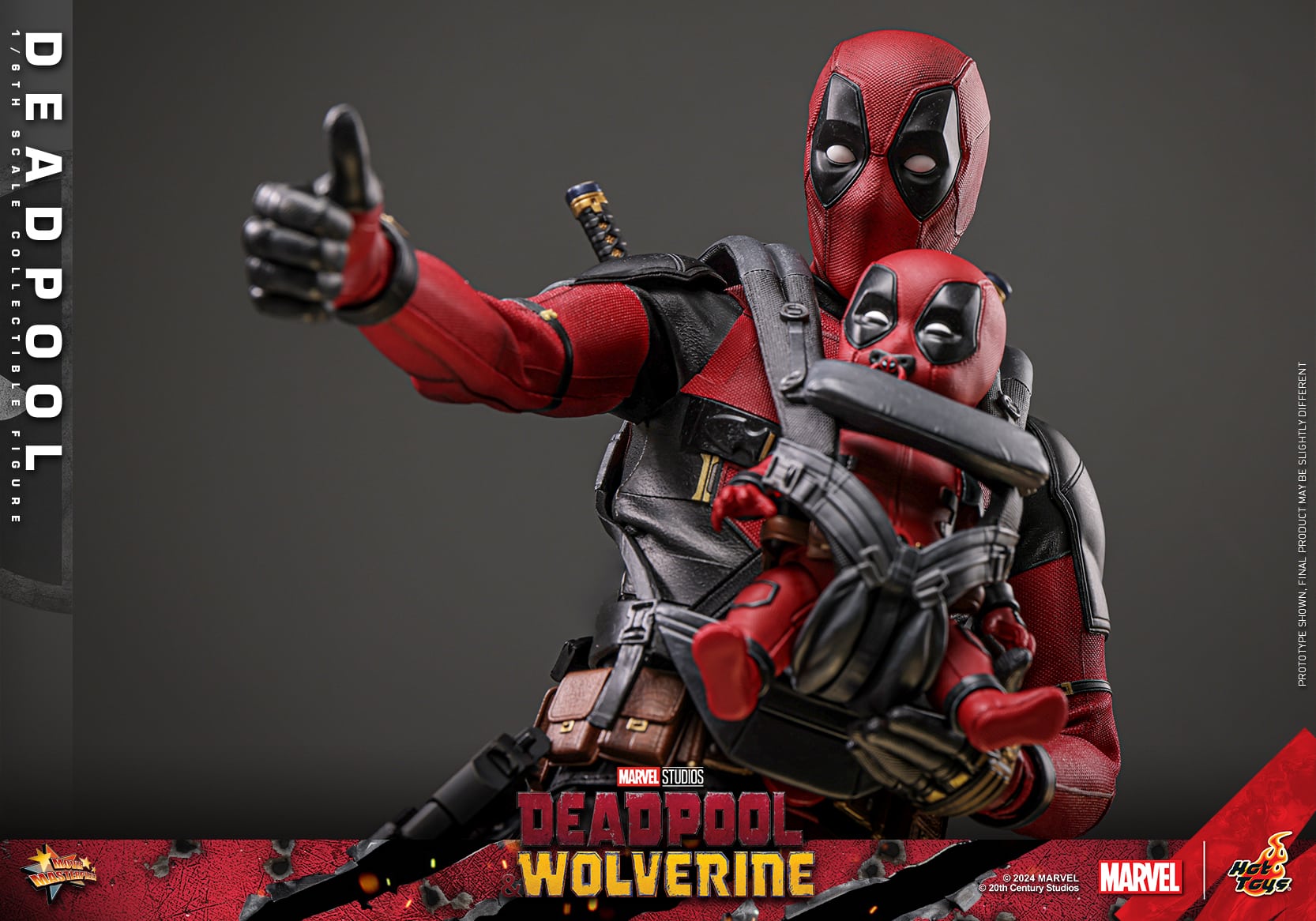Hot Toys Deadpool Sixth Scale Figure Deadpool & Wolverine 1:6 Limited Collectible
