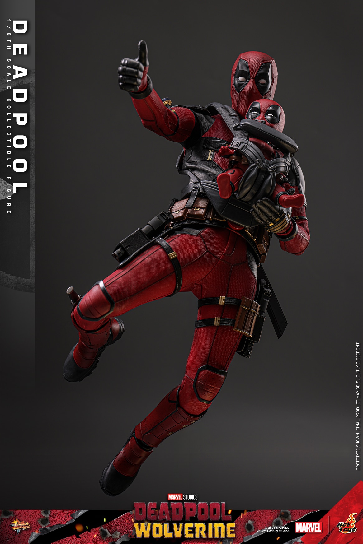 Hot Toys Deadpool Sixth Scale Figure Deadpool & Wolverine 1:6 Limited Collectible