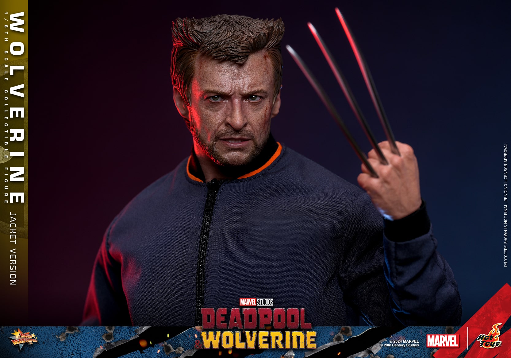 Hot Toys Wolverine Jacket Version Sixth Scale Figure Deadpool and Wolverine Limited Marvel 1:6 Collectible