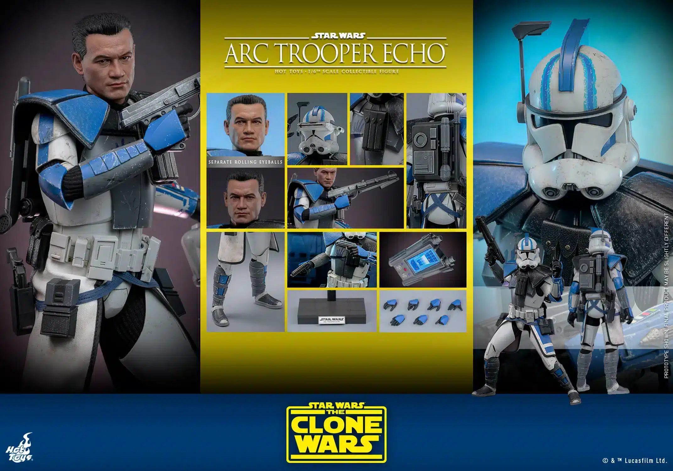 arc-trooper-echo_star-wars_gallery_66878fae2139d Hot Toys ARC Trooper Echo Sixth Scale Figure Star Wars 1:6 Limited Collectible