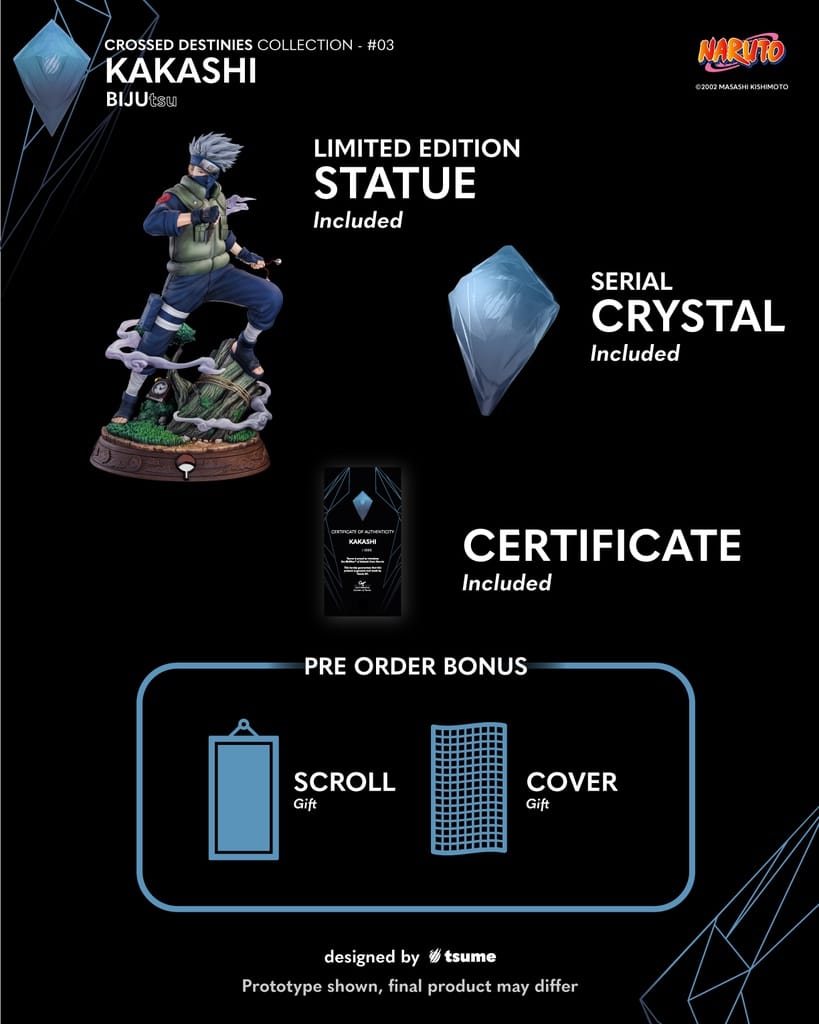 Tsume Kakashi BIJUtsu Statue Limited Naruto Anime Collectible