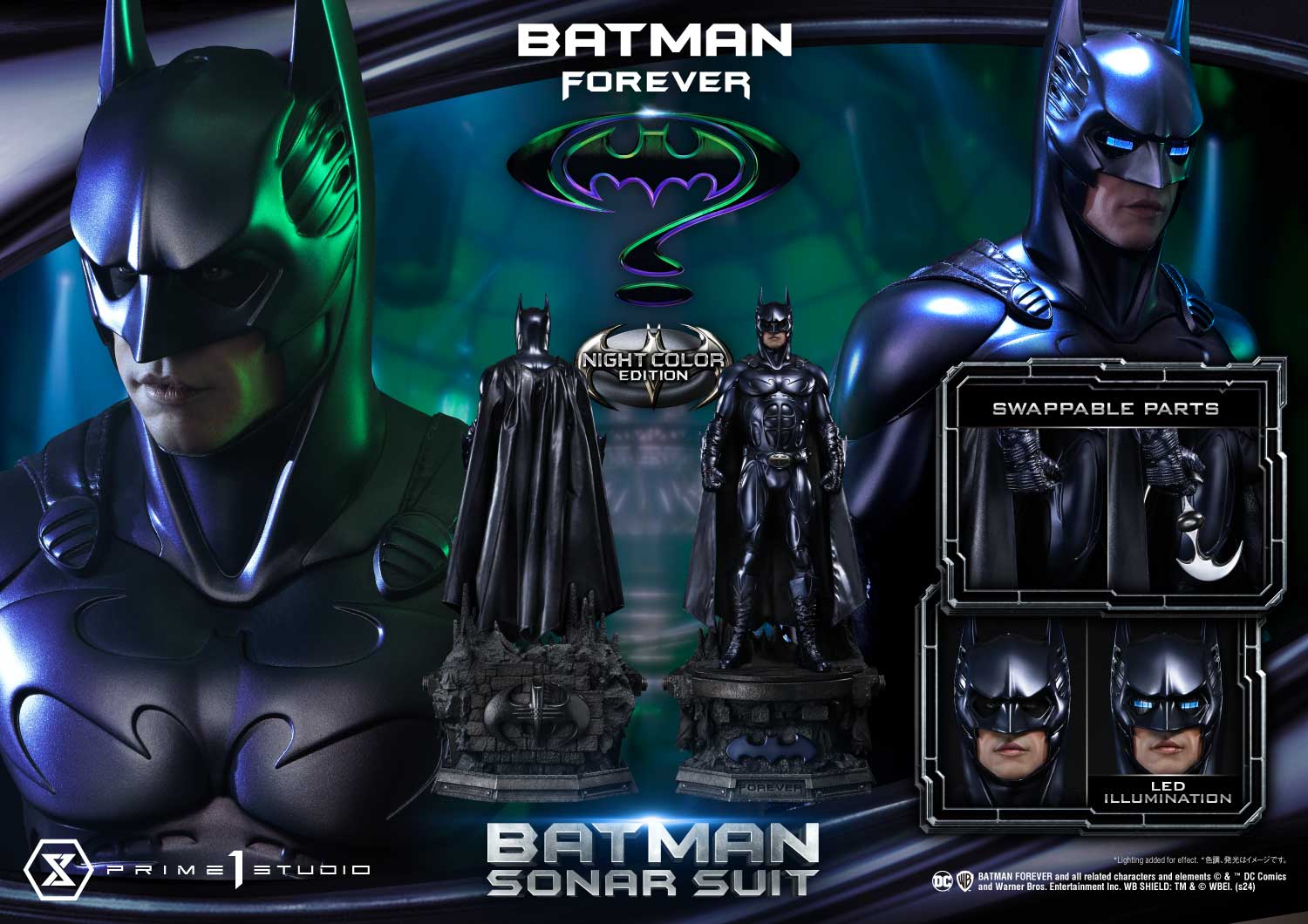 Prime 1 Studio Batman Sonar Suit Night Color Edition Statue Limited Batman Forever DC Collectible