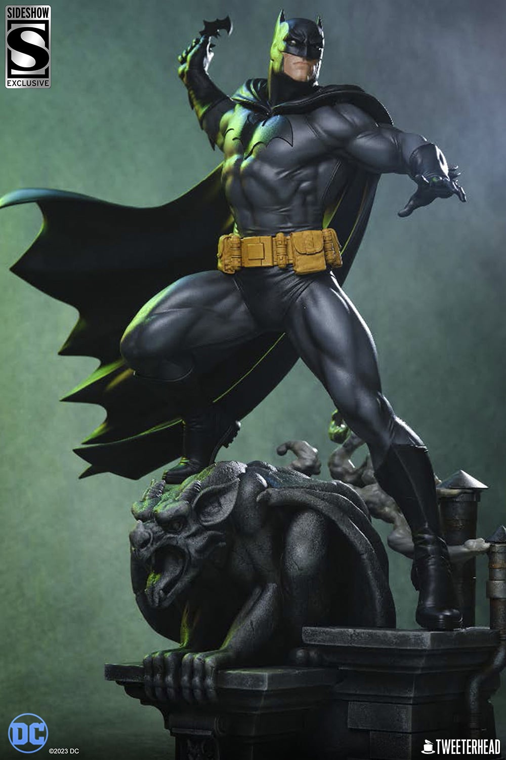 Tweeterhead Batman Statue Quarter Scale Maquette Black and Gray Edition Limited DC Collectible