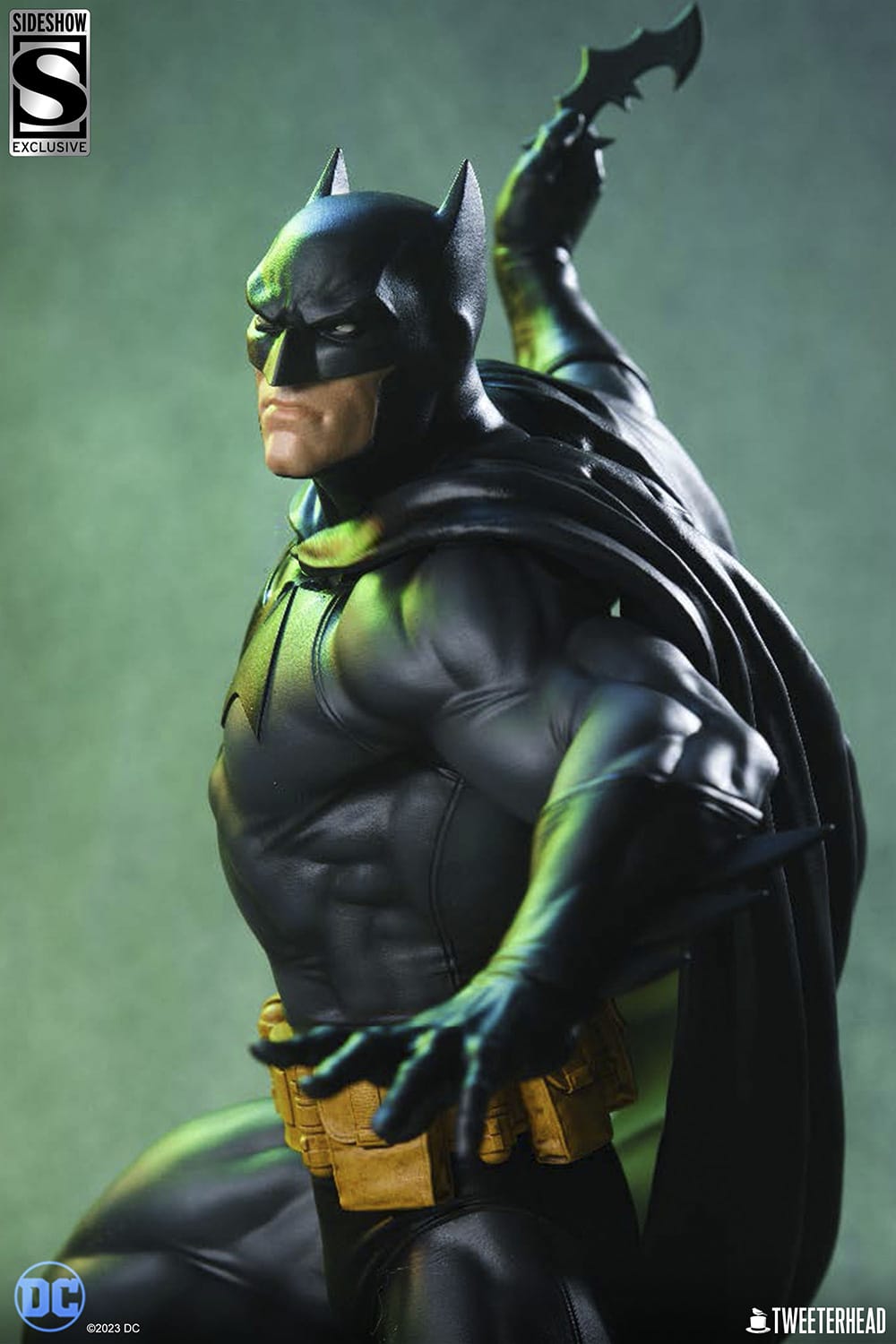 Tweeterhead Batman Statue Quarter Scale Maquette Black and Gray Edition Limited DC Collectible