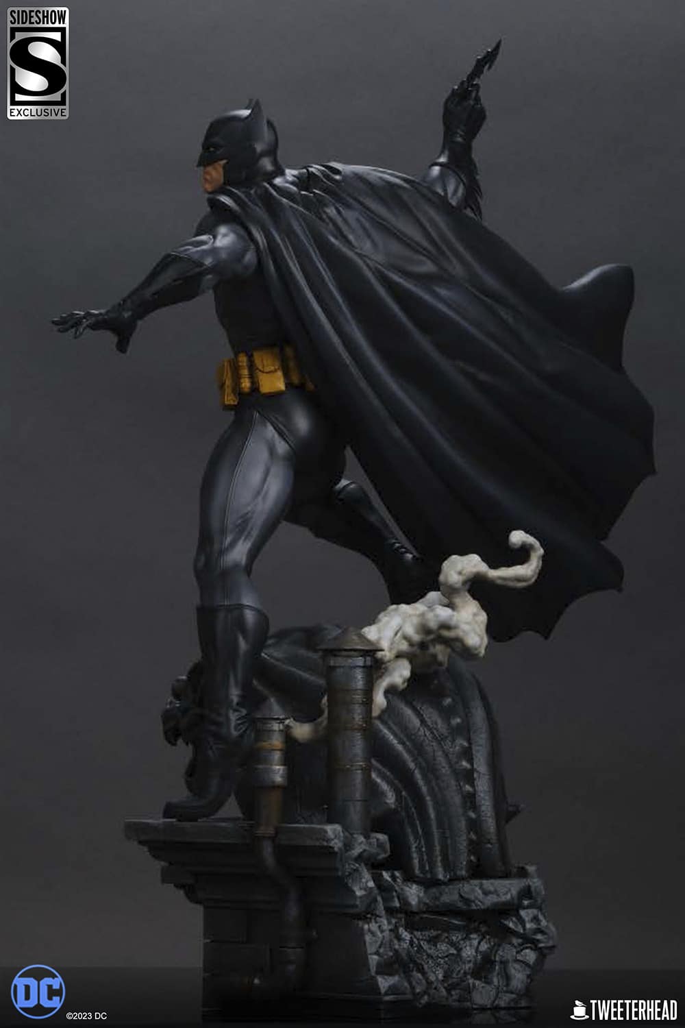 Tweeterhead Batman Statue Quarter Scale Maquette Black and Gray Edition Limited DC Collectible