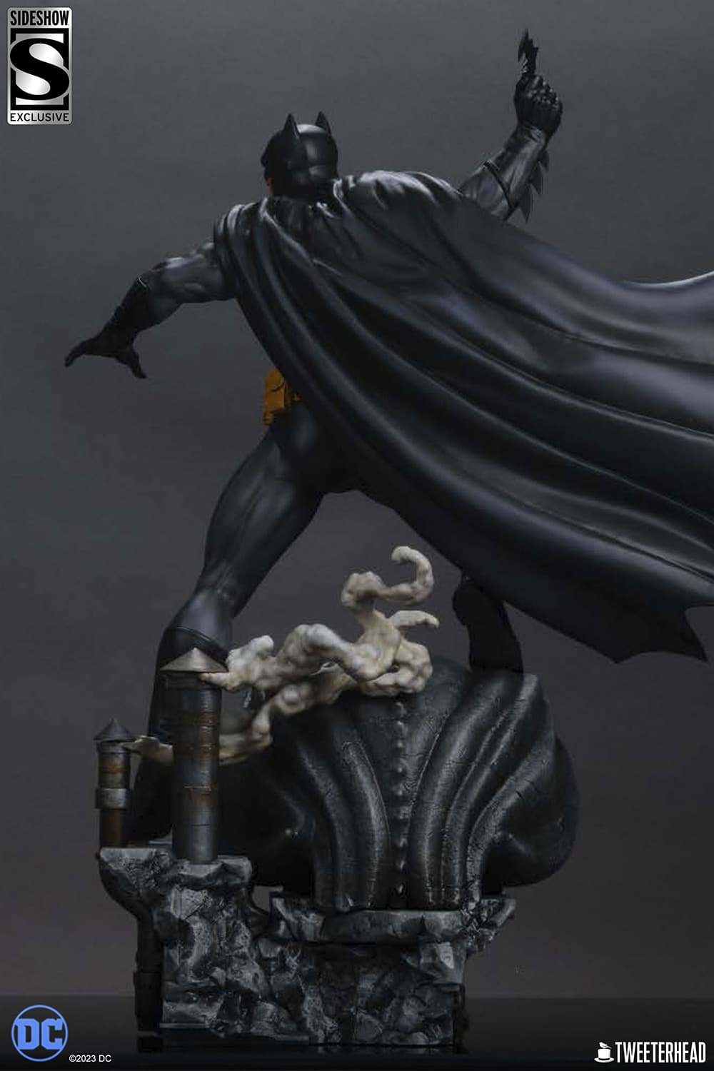 Tweeterhead Batman Statue Quarter Scale Maquette Black and Gray Edition Limited DC Collectible