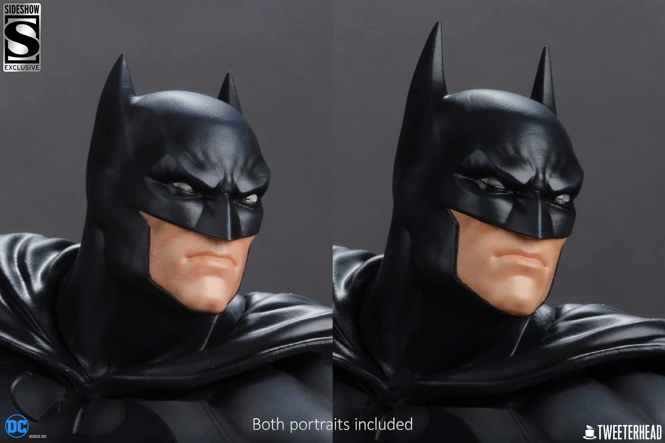 Tweeterhead Batman Statue Quarter Scale Maquette Black and Gray Edition Limited DC Collectible
