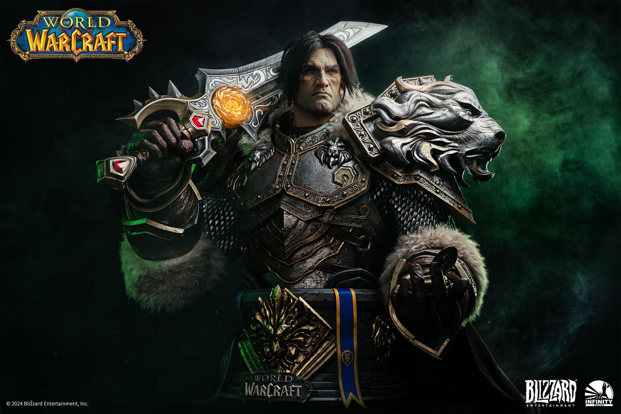 Varian Wrynn Life-Size Bust Warcraft Limited Collectible