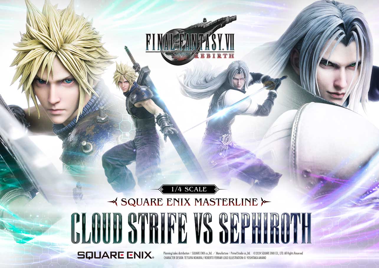 Cloud Strife Vs. Sephiroth Deluxe Statue Set Final Fantasy VII Rebirth