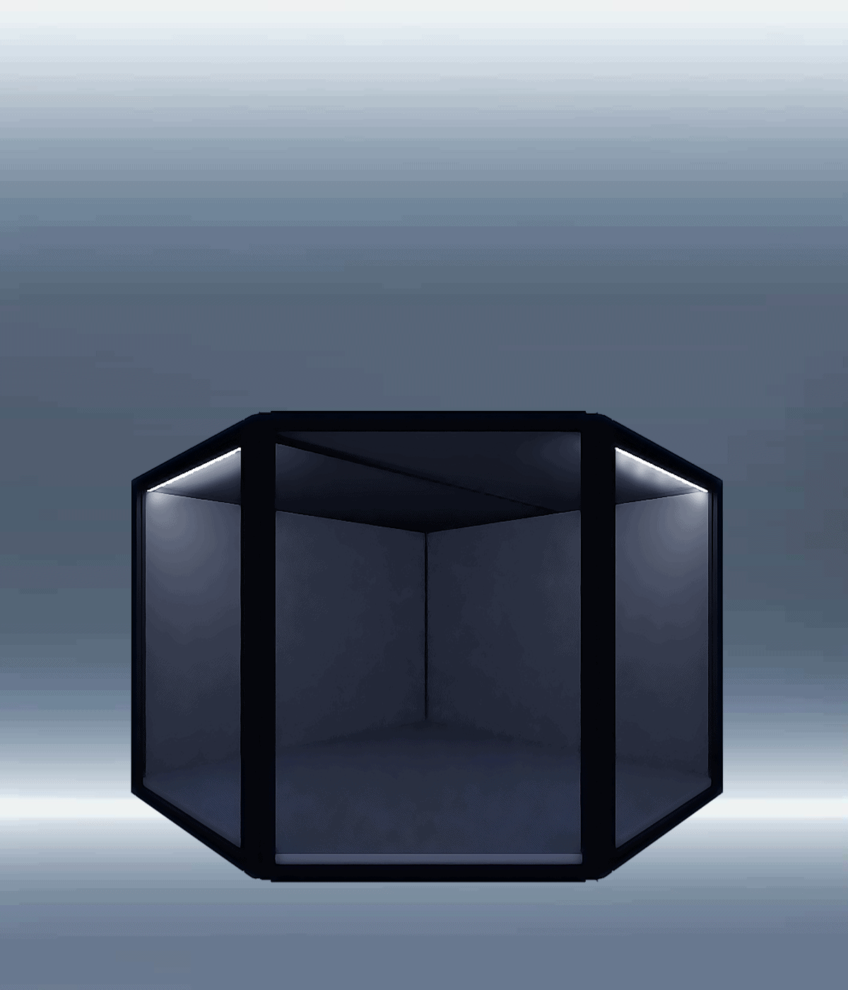 Max Series 45° Corner Unit Display Case