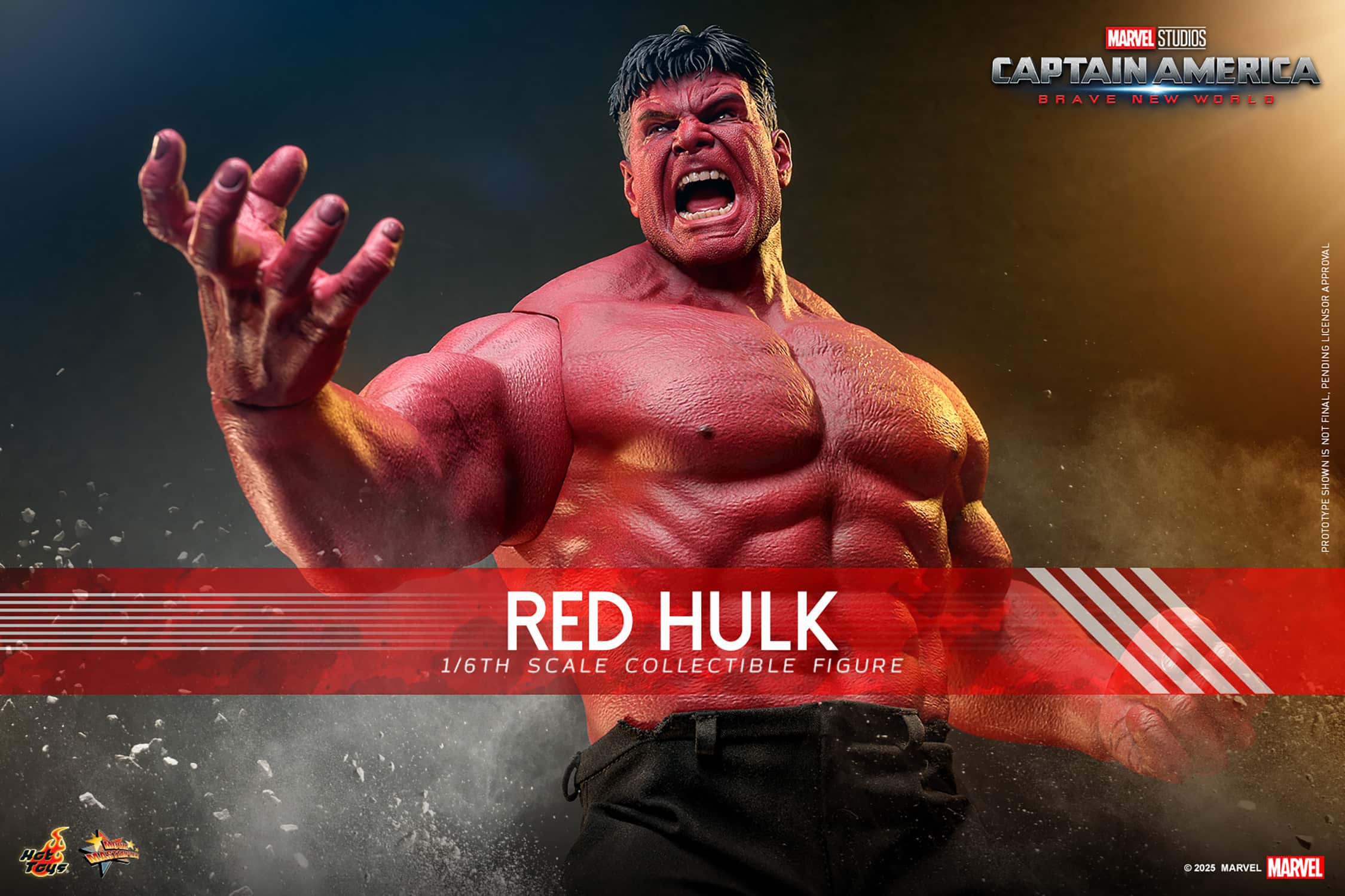 Red Hulk Sixth Scale Figure Limited Marvel Collectible