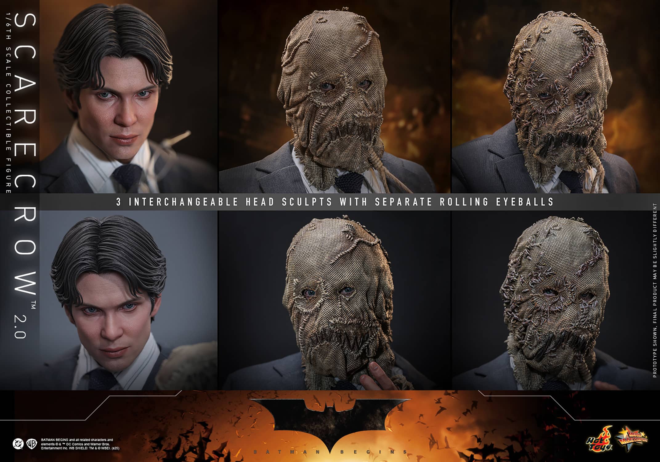 Scarecrow 2.0 Sixth Scale Figure Batman Begins Limited Collectible