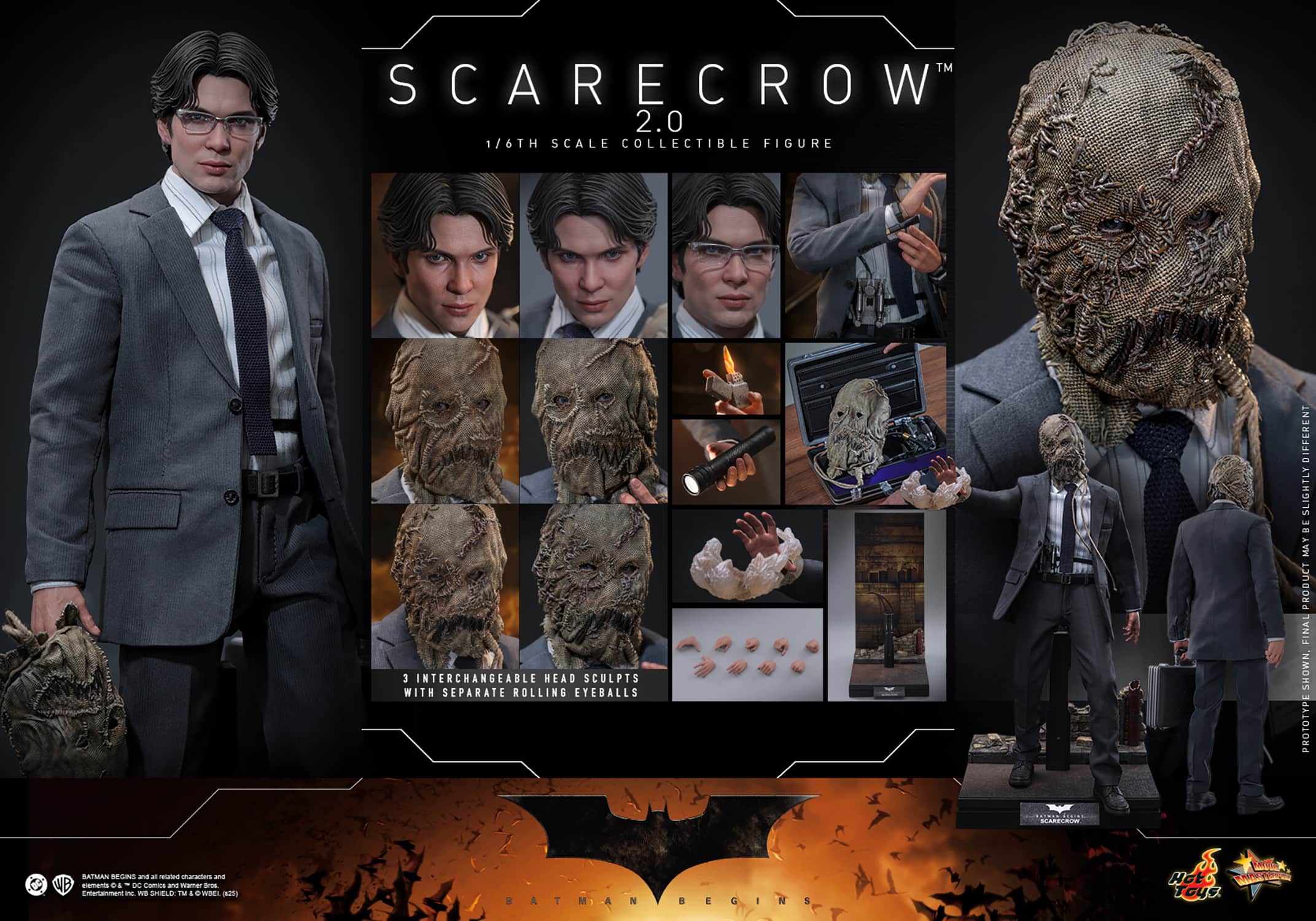 Scarecrow 2.0 Sixth Scale Figure Batman Begins Limited Collectible