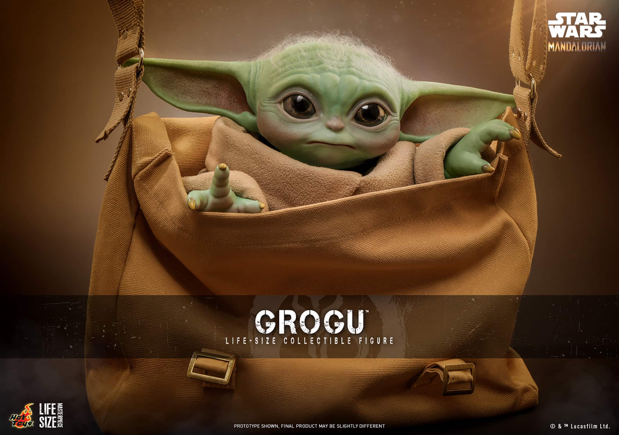 Grogu Life-Size Figure Limited The Mandalorian Collectible