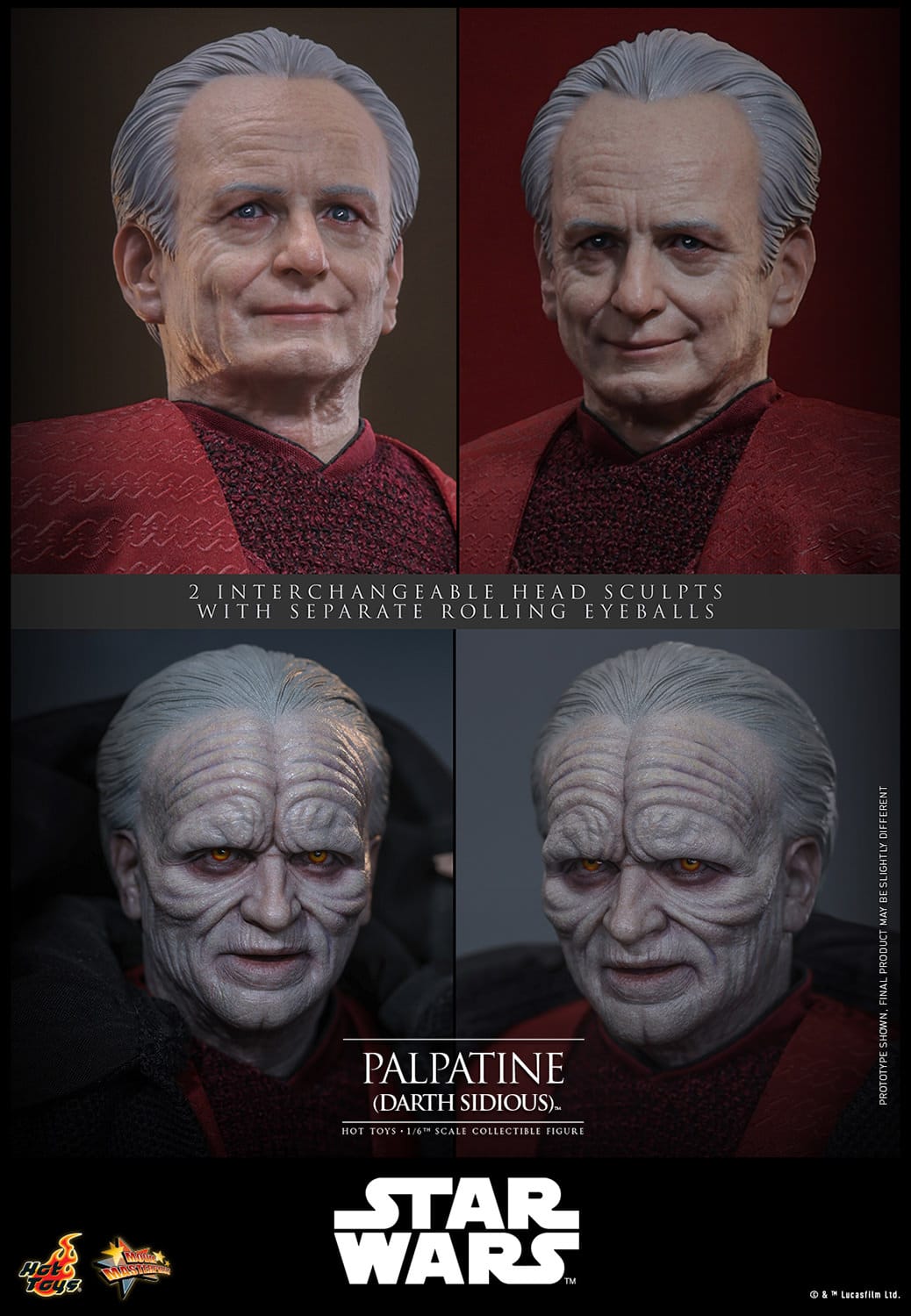Palpatine Darth Sidious Sixth Scale Figure Limited Star Wars Collectible