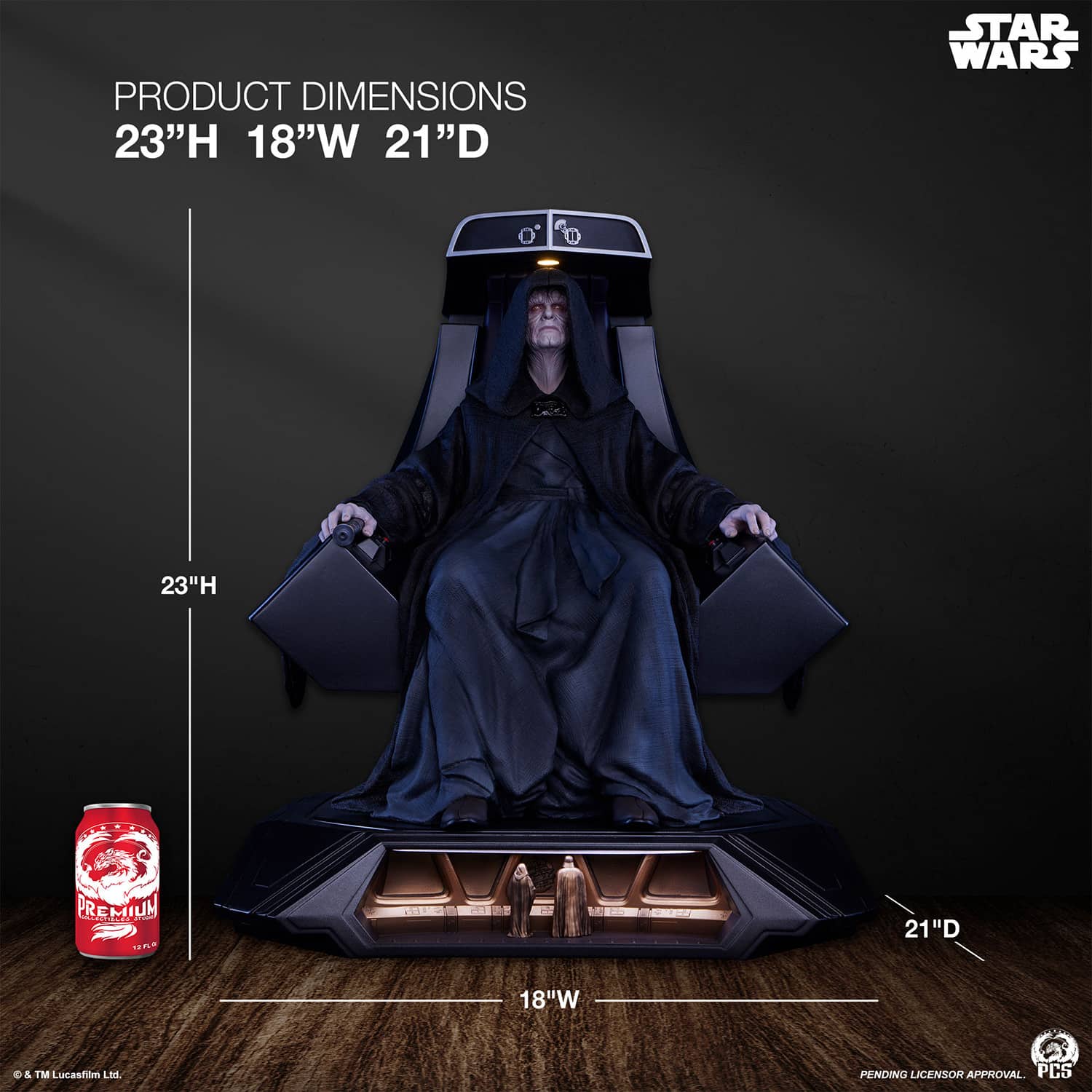 Emperor Palpatine On Throne Statue 1:3 Scale Limited Star Wars Collectible