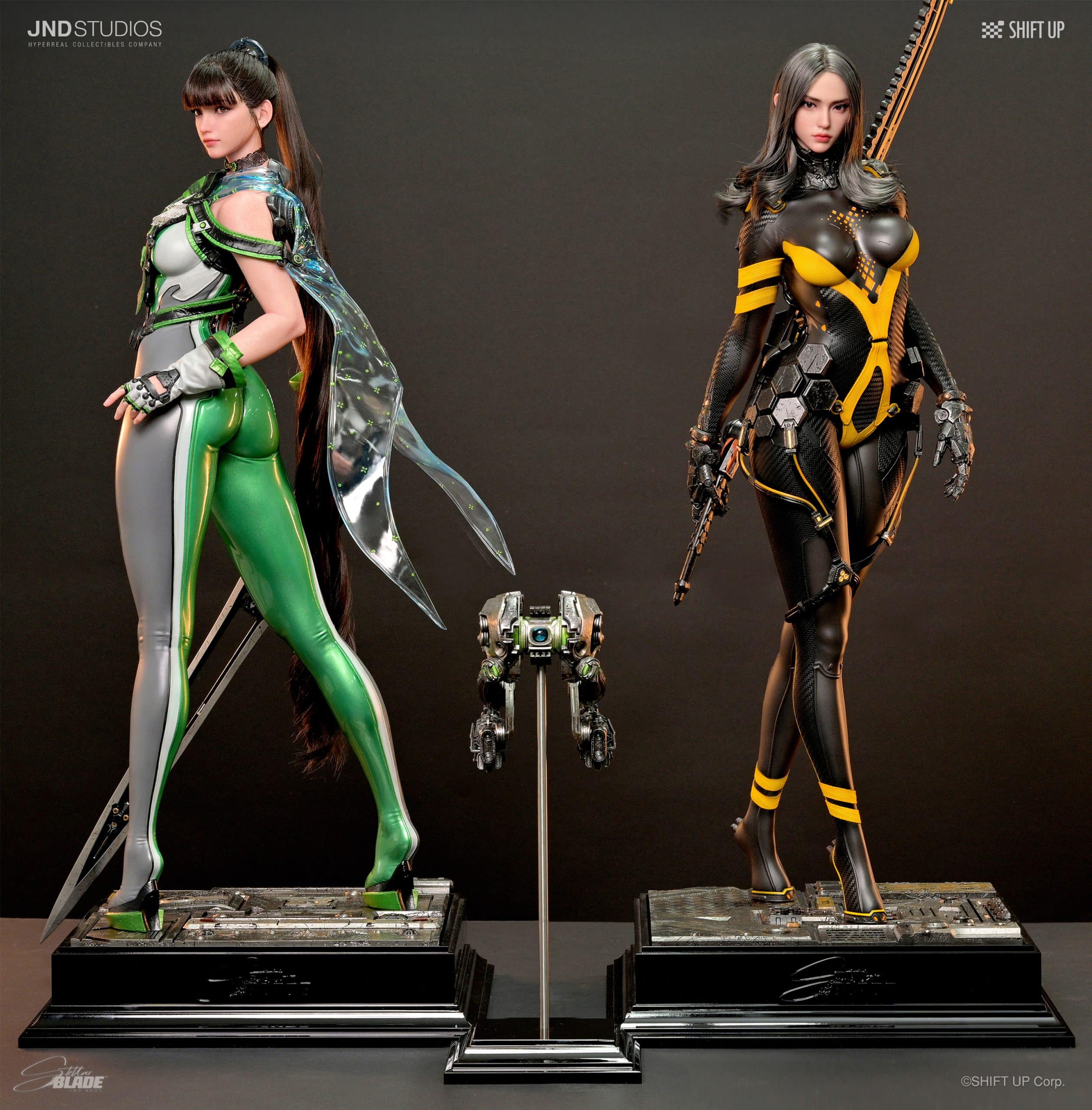 Stellar Blade Hyperreal Eve, Tachy and Drone 1/3 Scale Limited Edition Statue Set