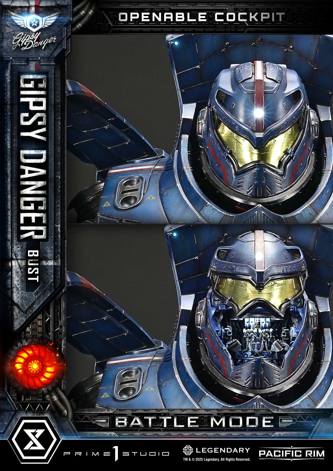 Gipsy Danger Battle Mode Bust Pacific Rim Limited Collectible