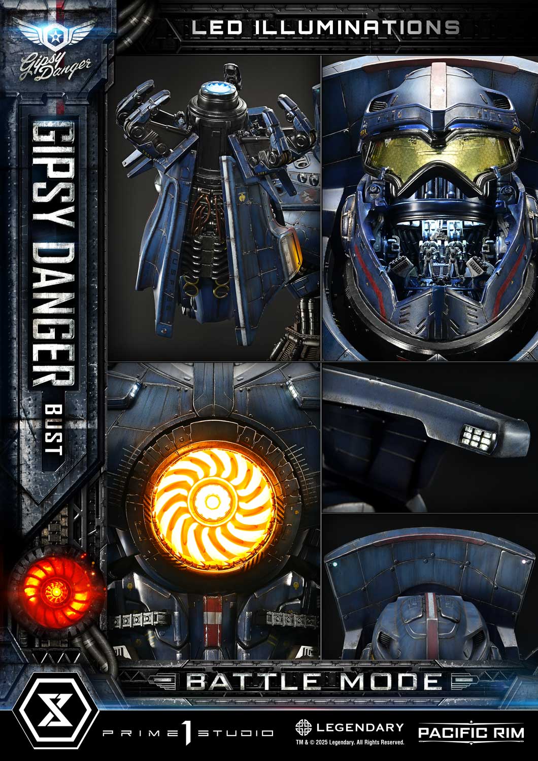 Gipsy Danger Battle Mode Bust Pacific Rim Limited Collectible