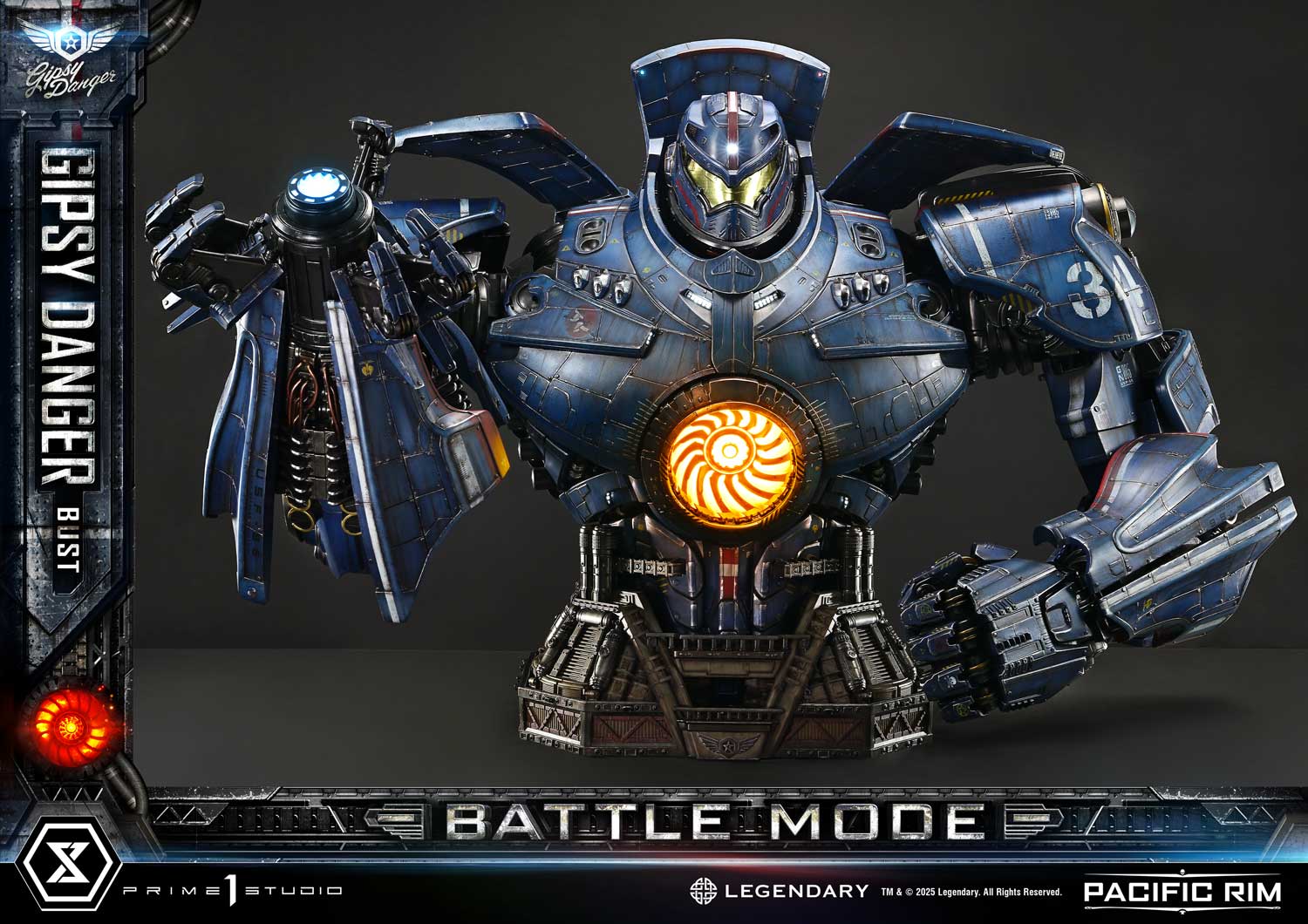 Gipsy Danger Battle Mode Bust Pacific Rim Limited Collectible