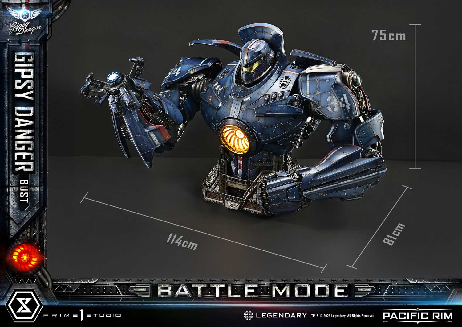 Gipsy Danger Battle Mode Bust Pacific Rim Limited Collectible