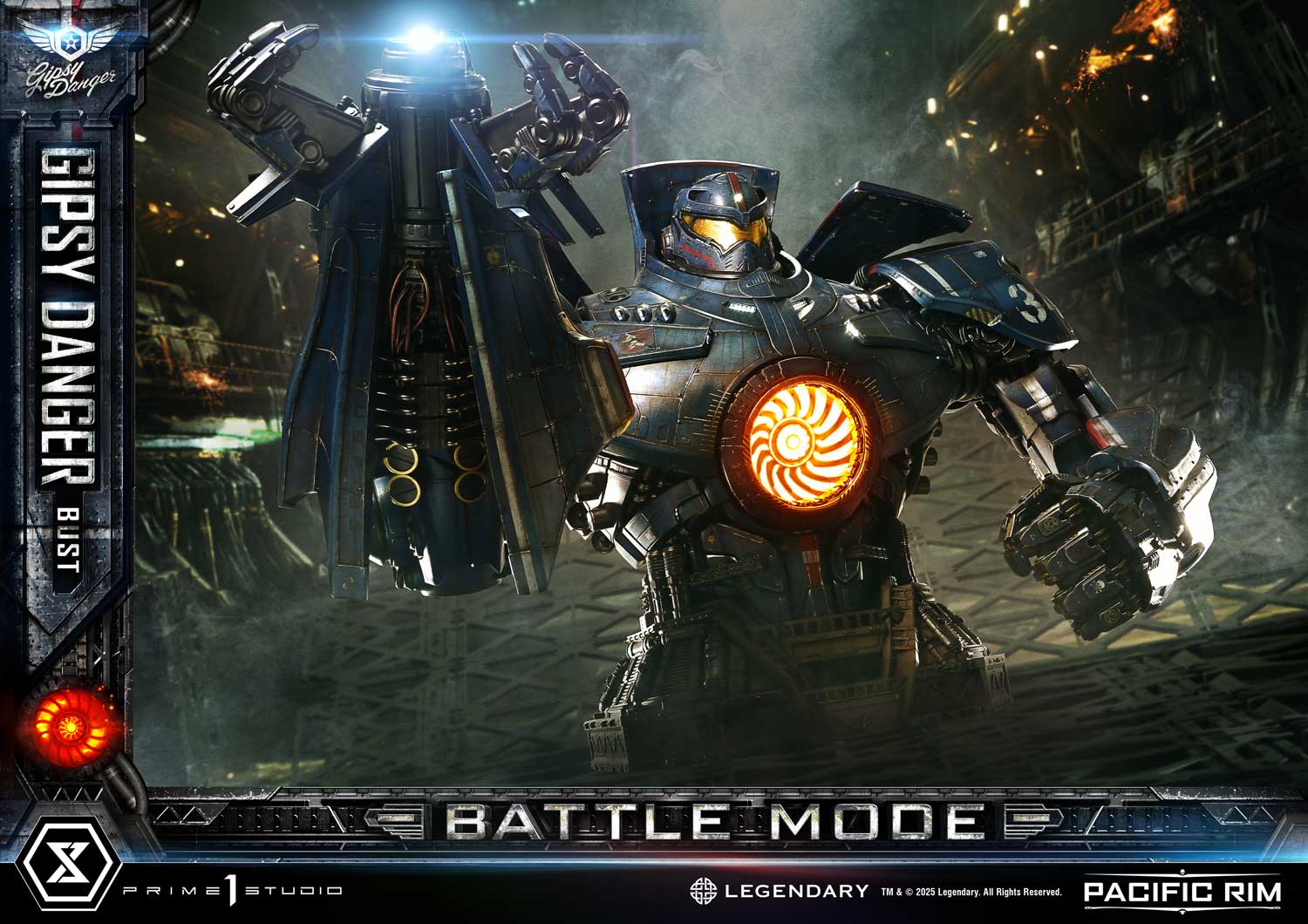 Gipsy Danger Battle Mode Bust Pacific Rim Limited Collectible