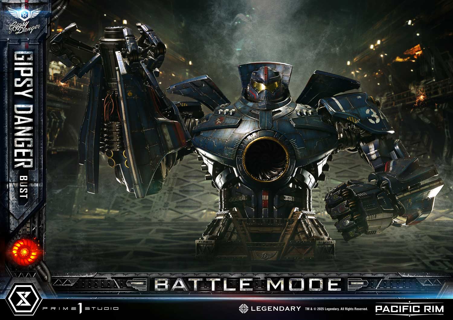 Gipsy Danger Battle Mode Bust Pacific Rim Limited Collectible