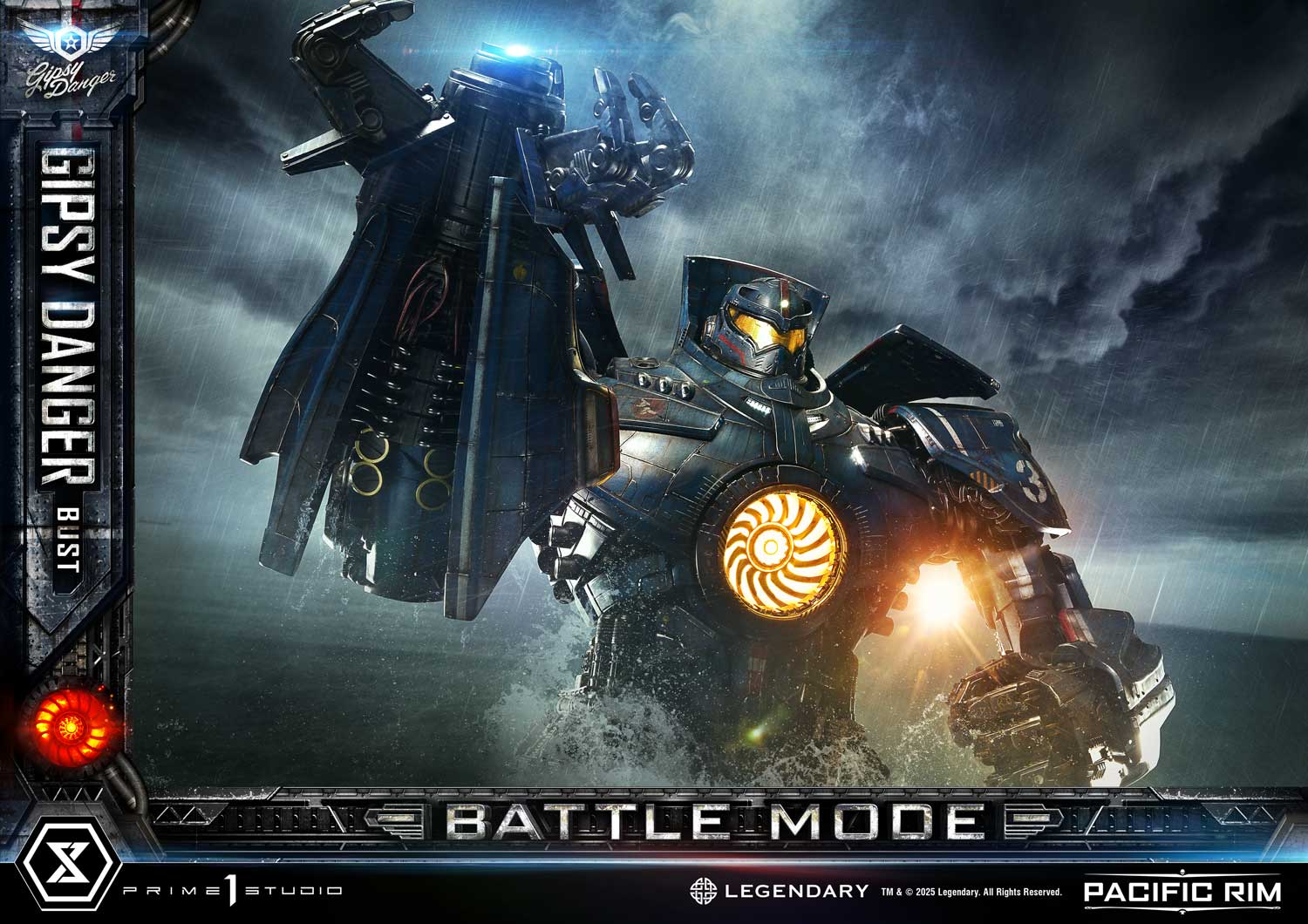 Gipsy Danger Battle Mode Bust Pacific Rim Limited Collectible
