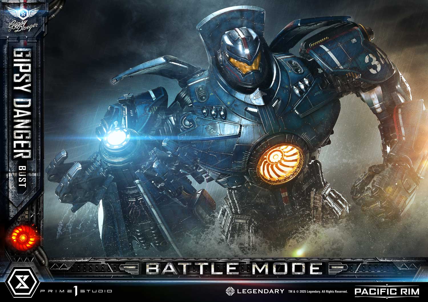 Gipsy Danger Battle Mode Bust Pacific Rim Limited Collectible