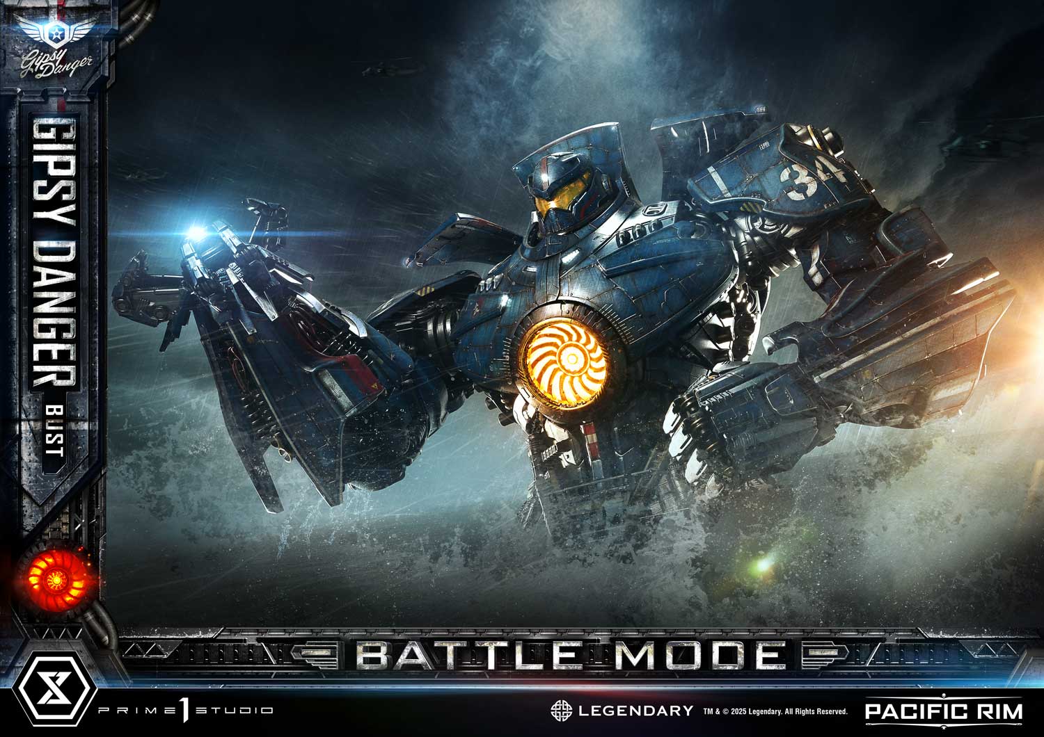 Gipsy Danger Battle Mode Bust Pacific Rim Limited Collectible