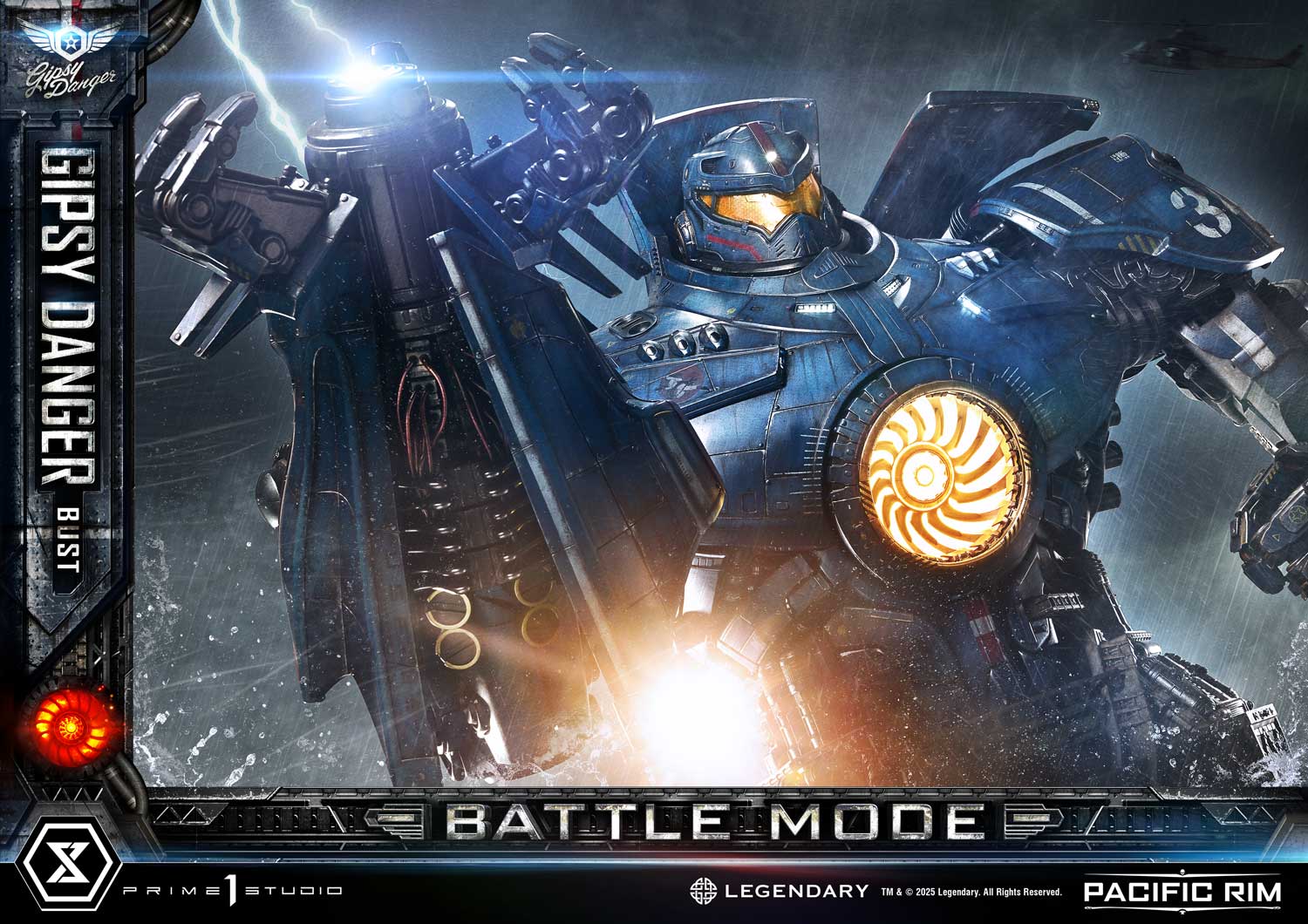 Gipsy Danger Battle Mode Bust Pacific Rim Limited Collectible
