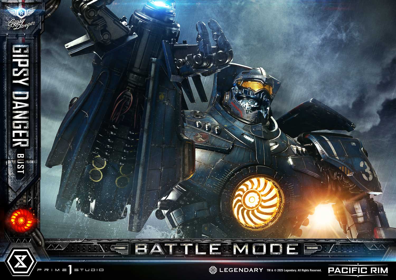 Gipsy Danger Battle Mode Bust Pacific Rim Limited Collectible