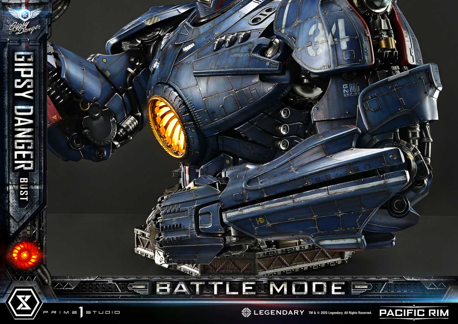 Gipsy Danger Battle Mode Bust Pacific Rim Limited Collectible
