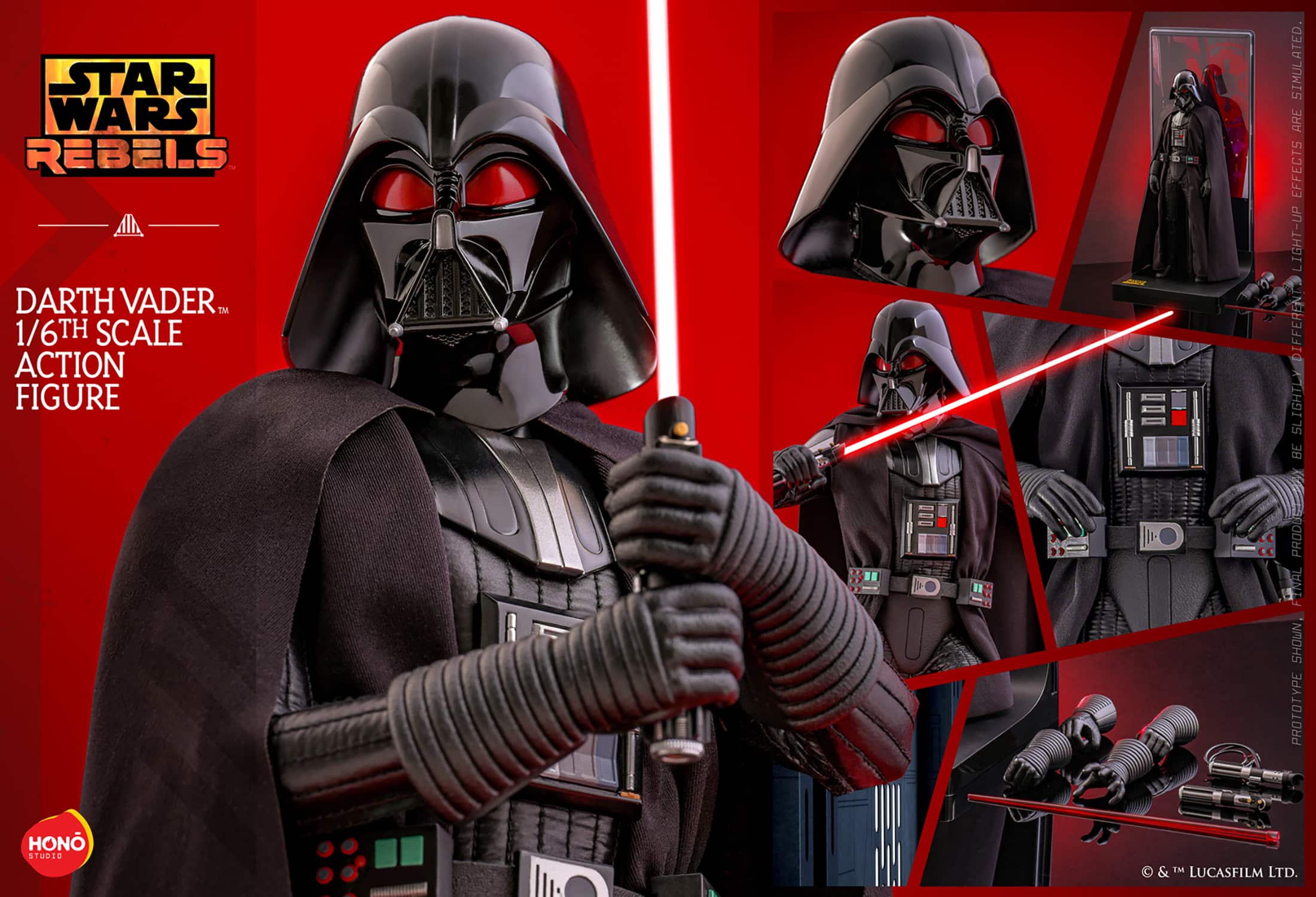 Darth Vader Sixth Scale Figure Star Wars Rebels Limited HONO Studio Collectible