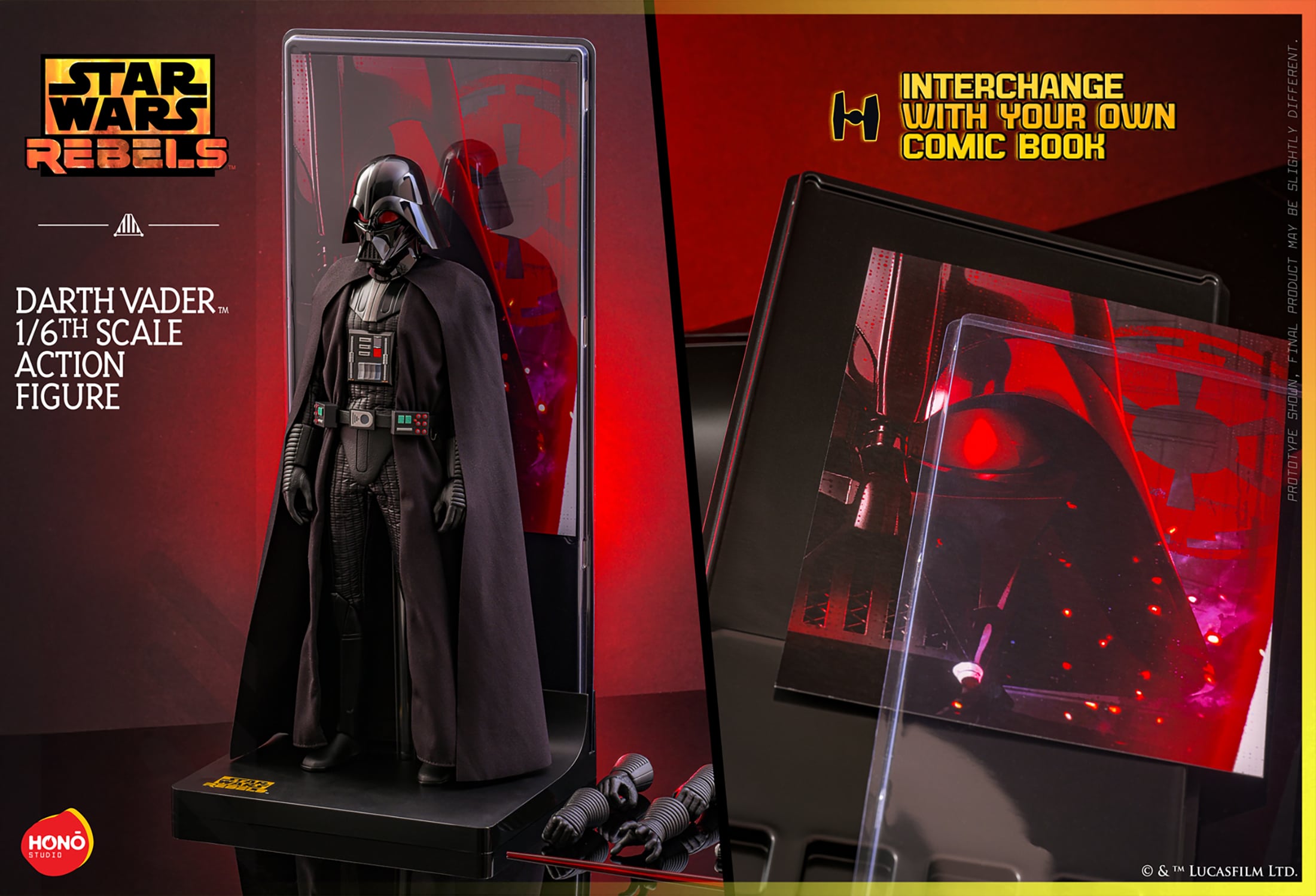 Darth Vader Sixth Scale Figure Star Wars Rebels Limited HONO Studio Collectible