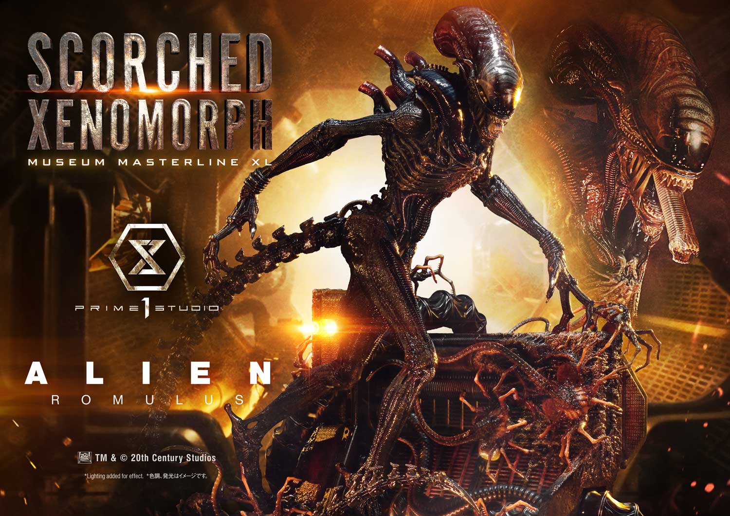 Scorched Xenomorph 1/3 Scale Statue Alien Romulus Limited Collectible