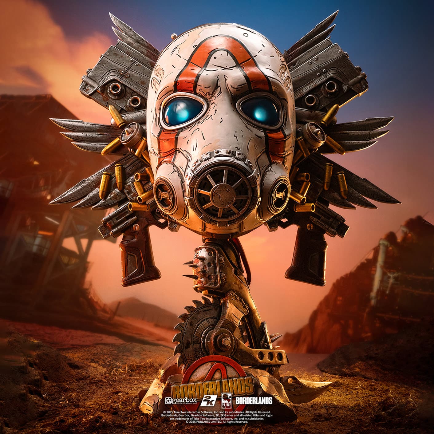 Psycho Bandit Art Mask Limited Borderlands Collectible