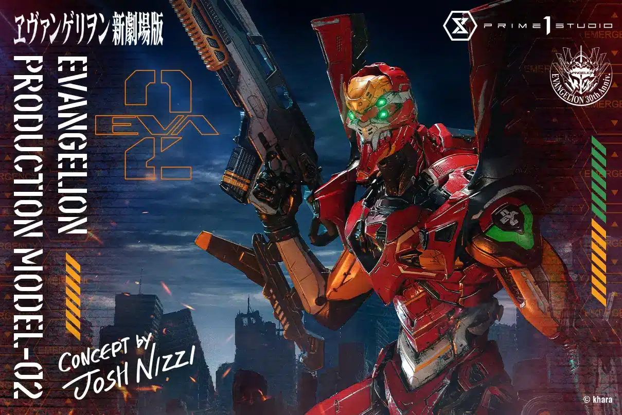 Evangelion Production Model-02 Statue Concept By Josh Nizzi