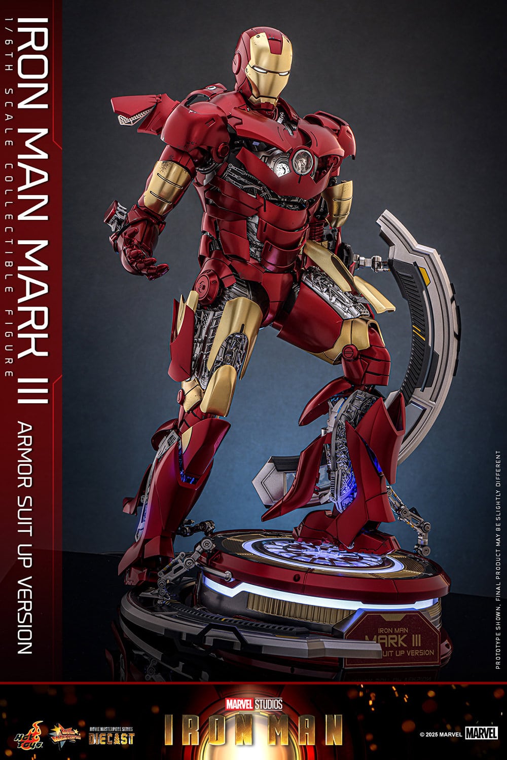 Iron Man Mark III Armor Suit Up Version Sixth Scale Figure Marvel Limited Collectible