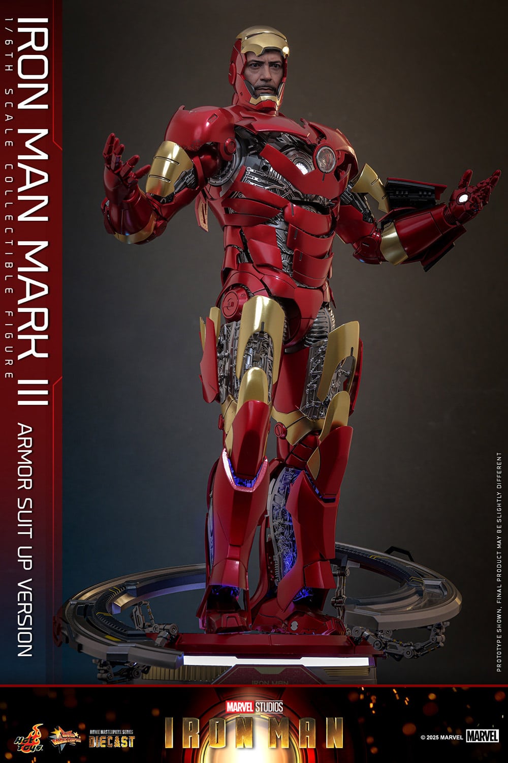 Iron Man Mark III Armor Suit Up Version Sixth Scale Figure Marvel Limited Collectible