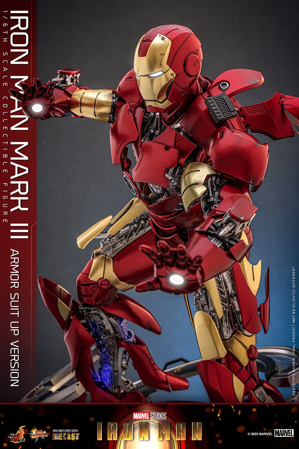 Iron Man Mark III Armor Suit Up Version Sixth Scale Figure Marvel Limited Collectible