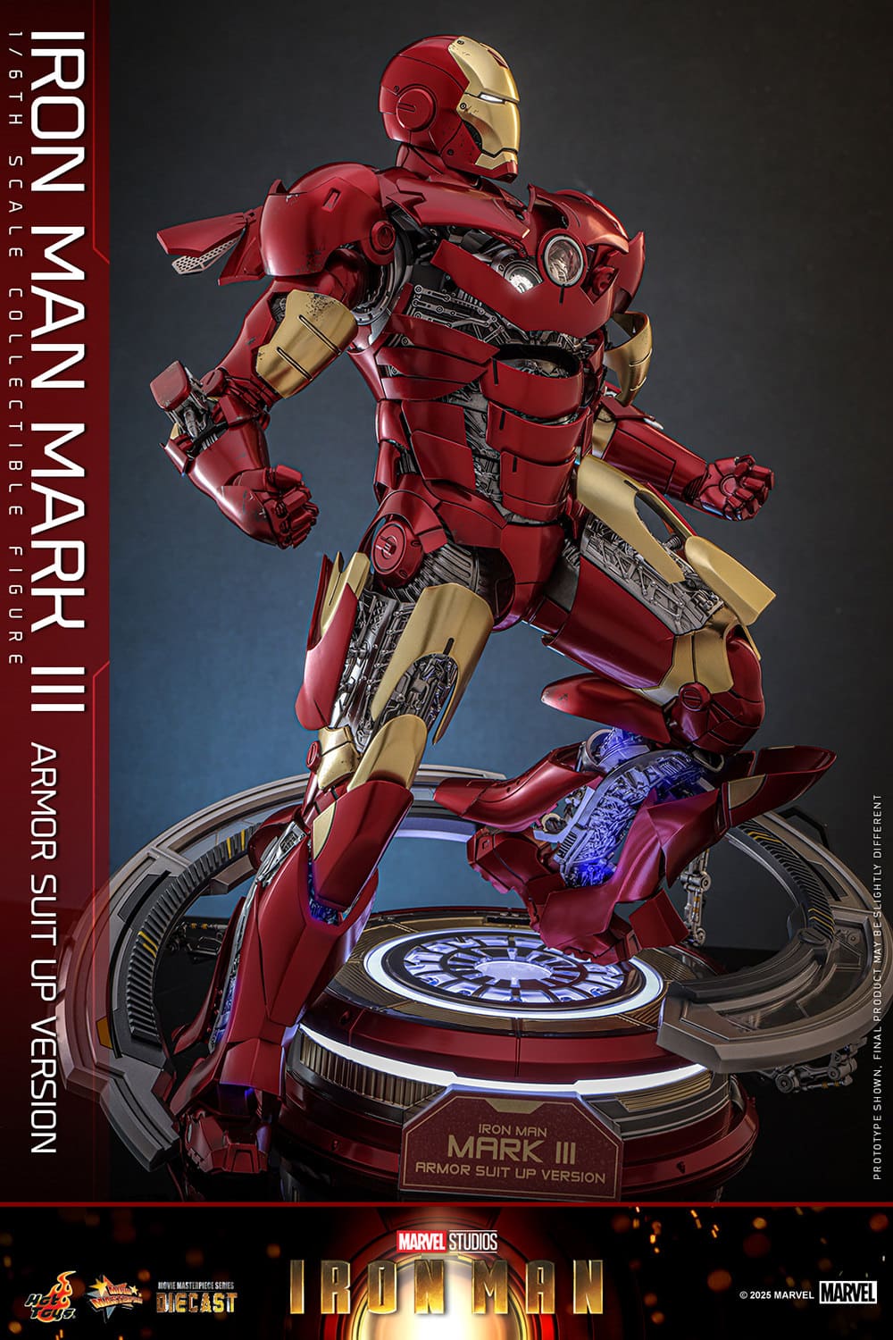 Iron Man Mark III Armor Suit Up Version Sixth Scale Figure Marvel Limited Collectible