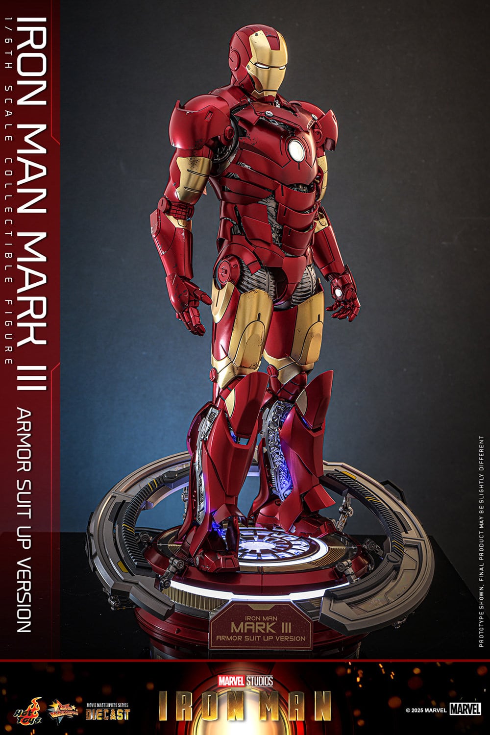 Iron Man Mark III Armor Suit Up Version Sixth Scale Figure Marvel Limited Collectible
