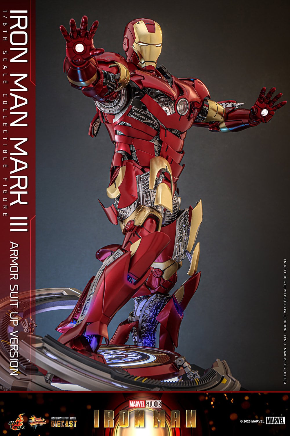Iron Man Mark III Armor Suit Up Version Sixth Scale Figure Marvel Limited Collectible